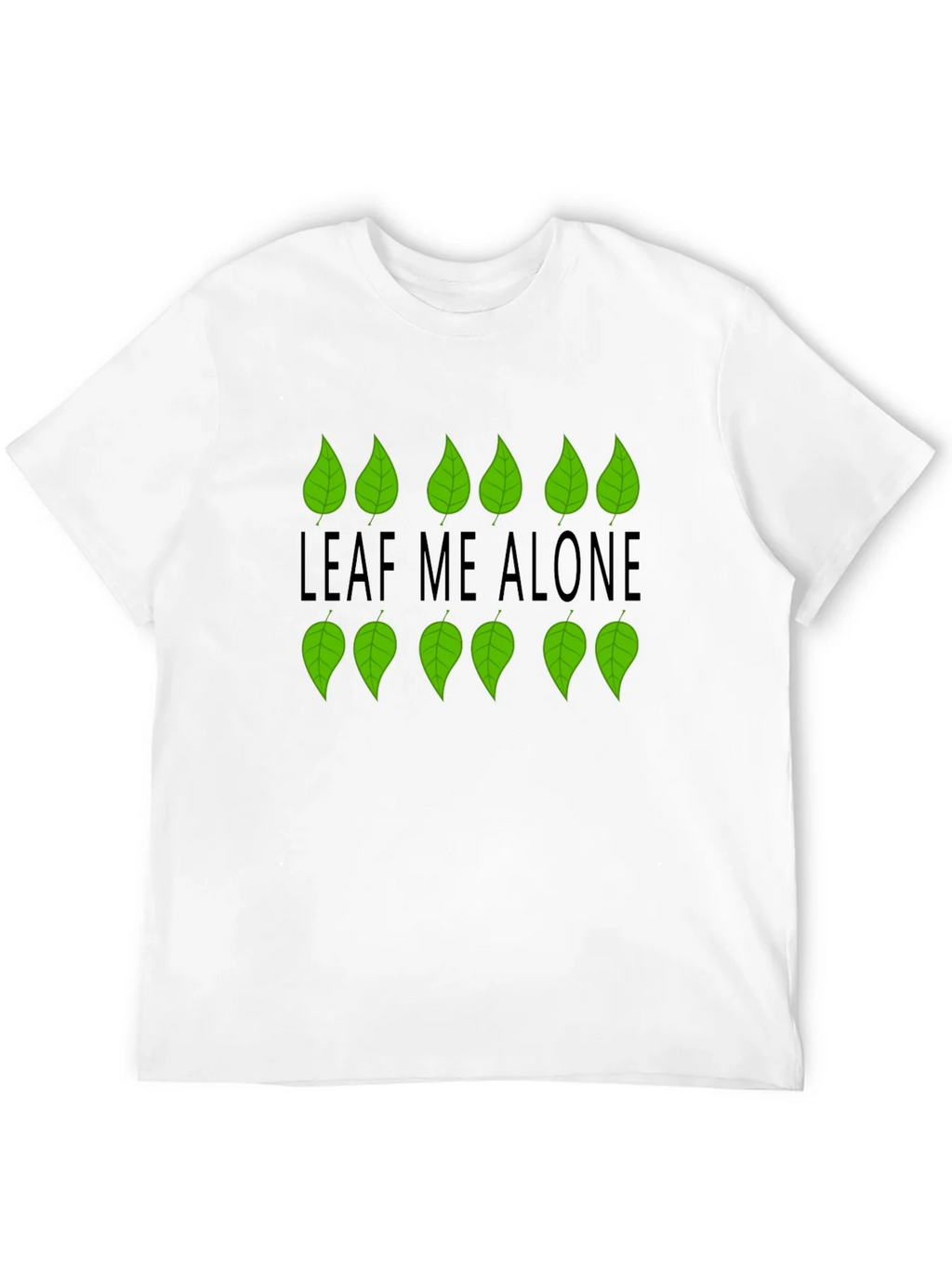 Leaf Me Alone Graphic Black T-Shirt product image 5