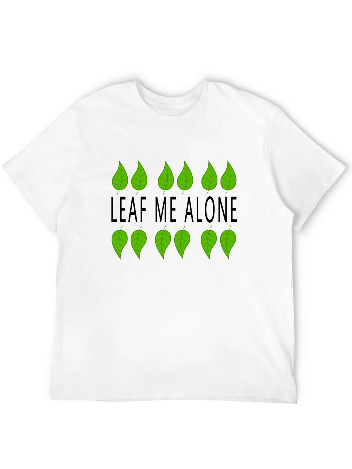 Leaf Me Alone Graphic Black T-Shirt product image 5