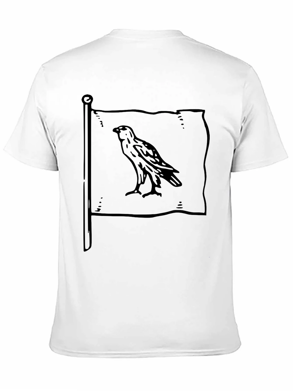 Raven Flag Graphic Tee - Casual Black Shirt product image 1