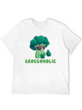 Broccoholic T-Shirt - Funny Broccoli Cartoon Tee product image 1