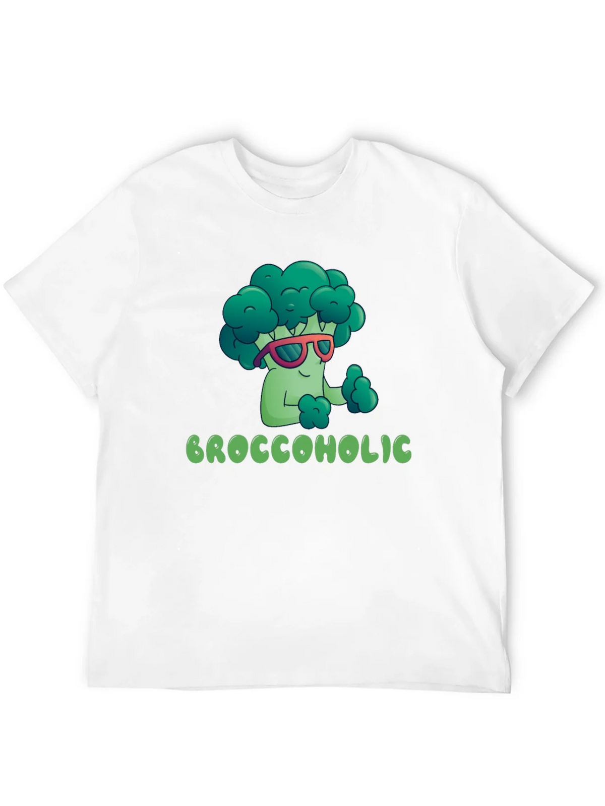 Broccoholic T-Shirt - Funny Broccoli Cartoon Tee product image 1