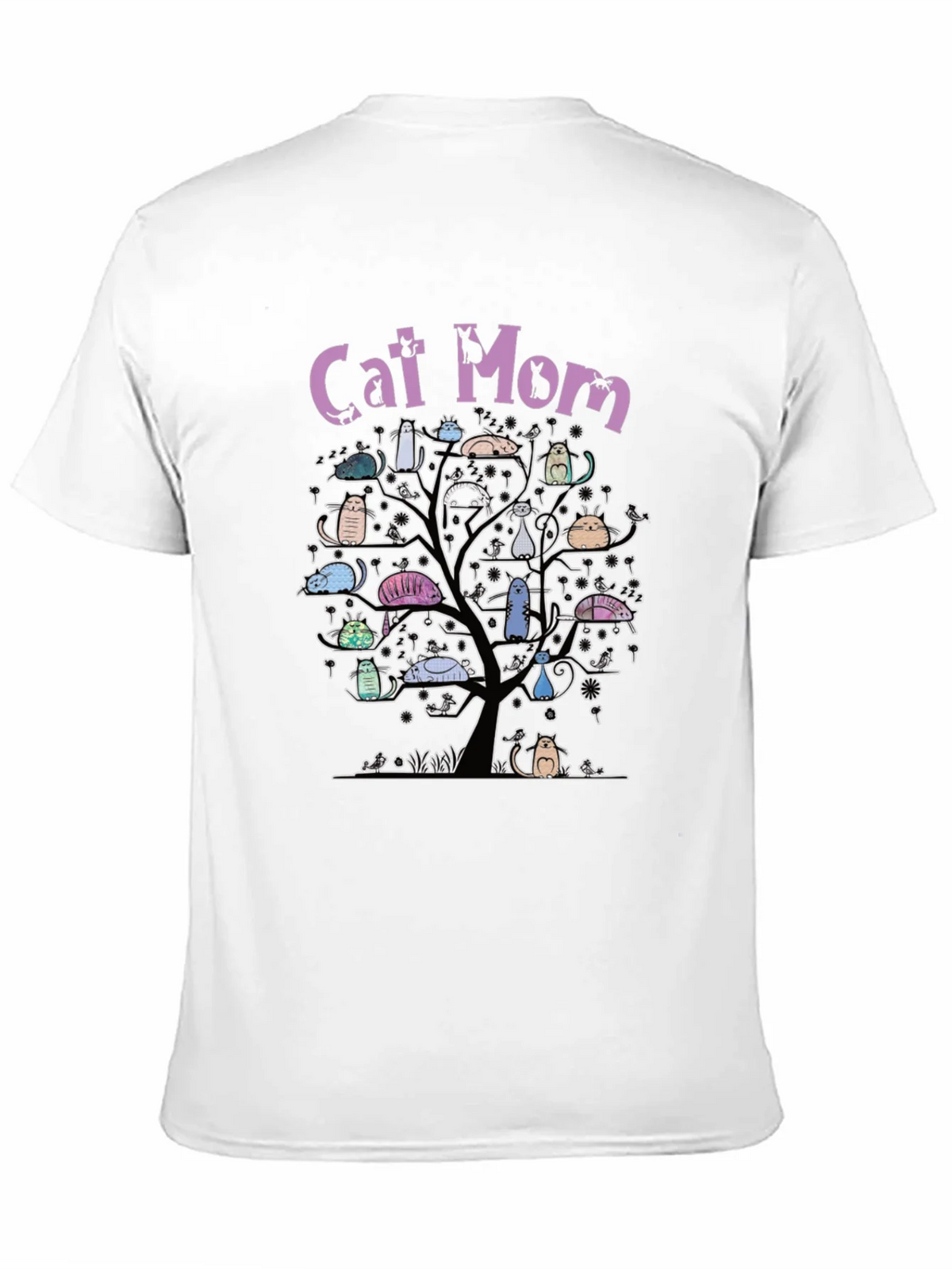 Cat Mom Tree T-Shirt - Whimsical Lover Tee product image 10