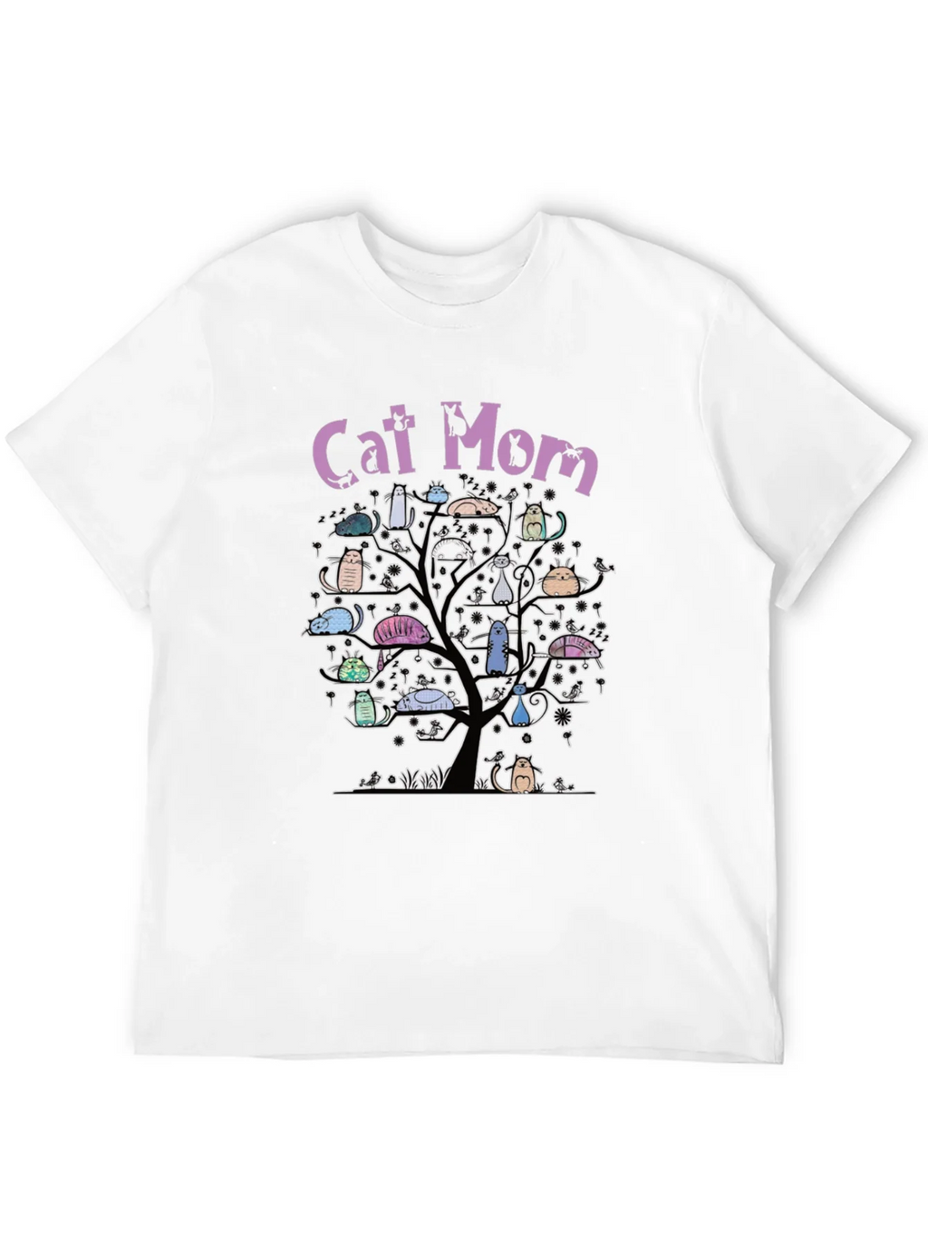 Cat Mom Tree T-Shirt - Whimsical Lover Tee product image 11