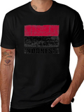 Indonesia Flag Graphic T-Shirt - Distressed Design product image 1