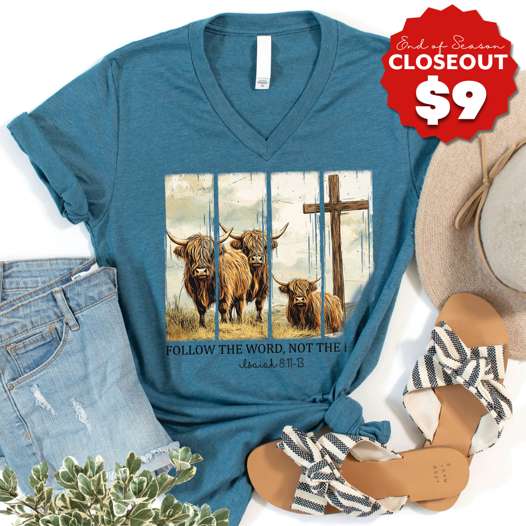 Follow the Word not the Herd V-Neck