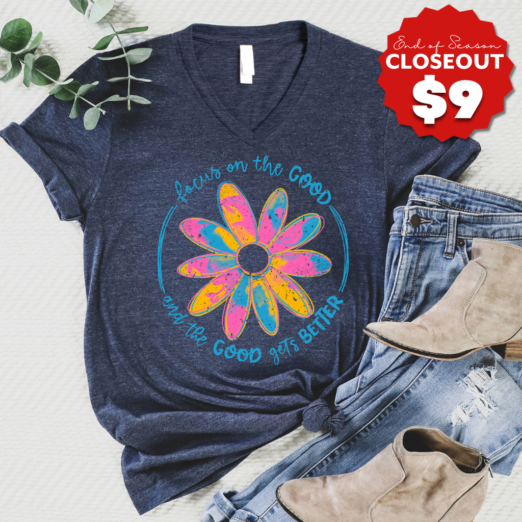 Focus On The Good V-Neck - 9