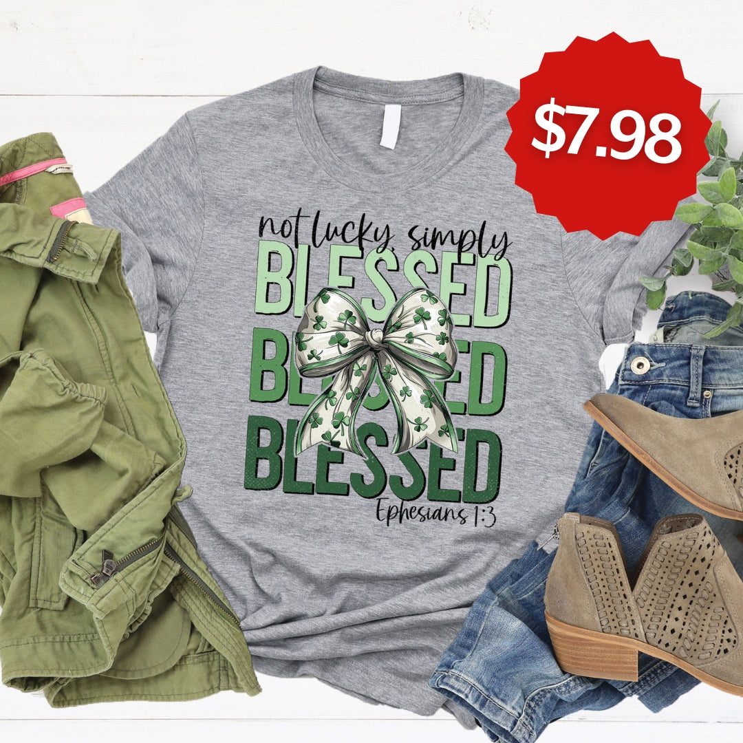 Not Lucky Simply Blessed Tee product image 1