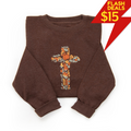 Embroidered Fall Cross Sweatshirt product image 1