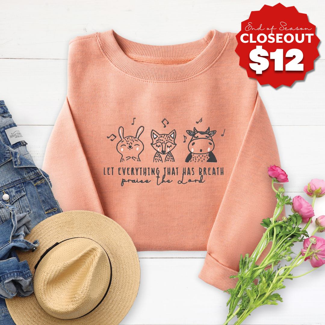Praise the Lord Embroidered Crewneck Sweatshirt - 12 product image 1