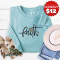 Faith Flower Embroidered Crewneck Sweatshirt product image 1