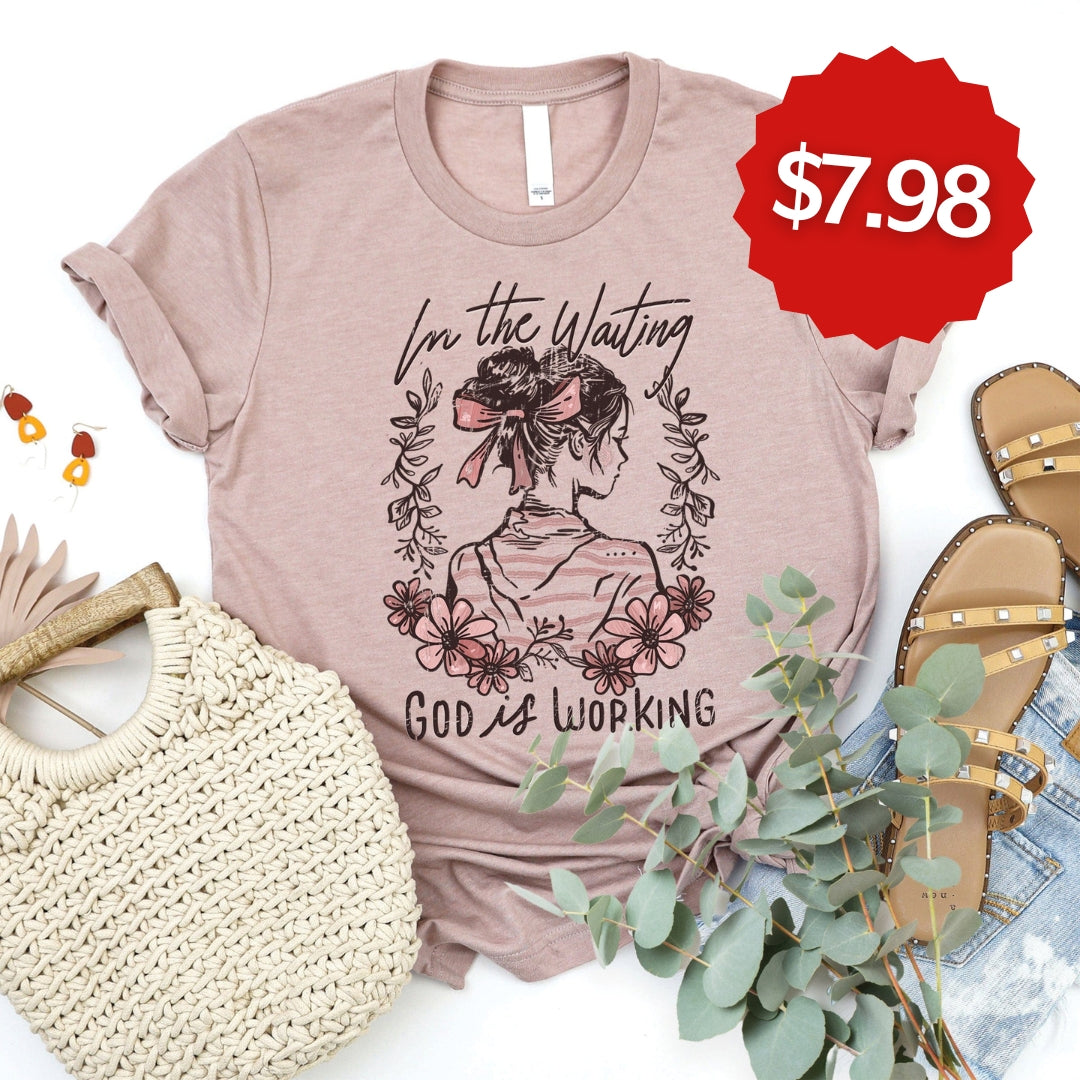 In the Waiting God is Working Tee product image 1