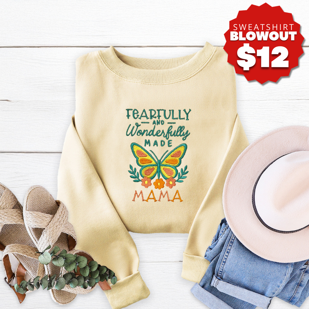 Fearfully and Wonderfully Made Embroidered Crewneck product image 1