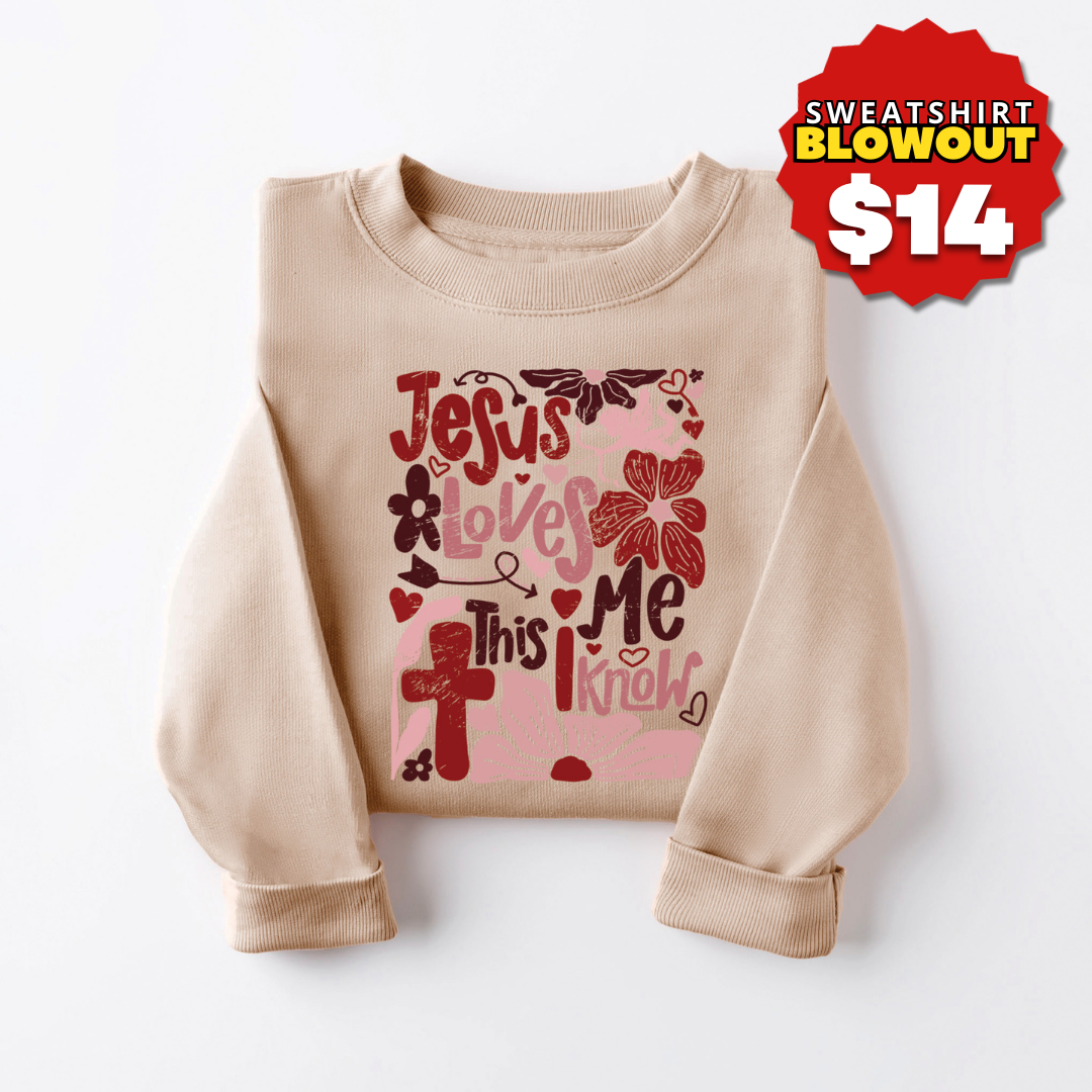 Jesus Loves Me Sweatshirt product image 1