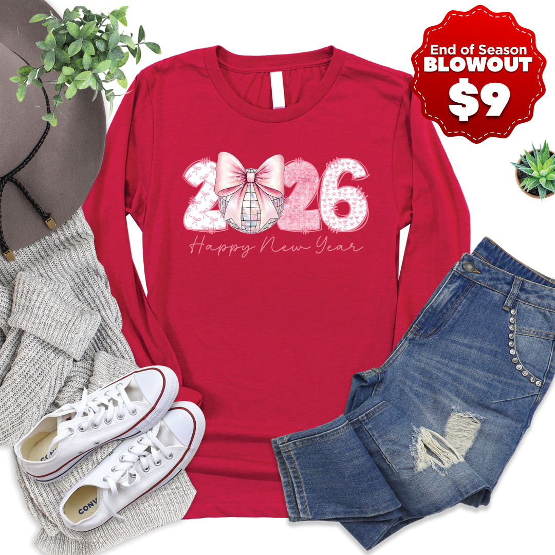 2026 Pink Bow Long Sleeve product image 1