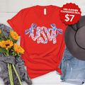 Ribbon Floral USA Tee product image 1