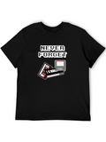 Retro Tech T-Shirt - Never Forget Cassette Floppy Disk product image 1