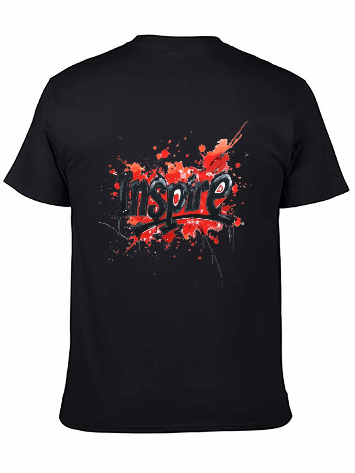 Inspire Graphic Tee - Black Cotton Blend product image 4