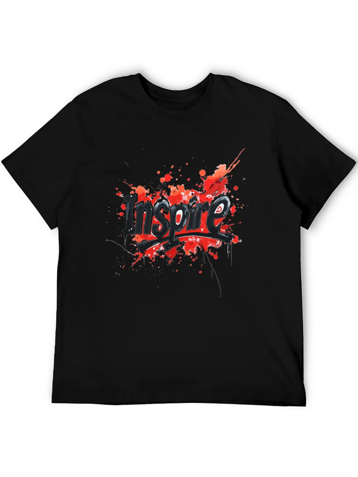 Inspire Graphic Tee - Black Cotton Blend product image 5