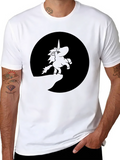 Unicorn Silhouette T-Shirt - Dark Fantasy Style product image 1