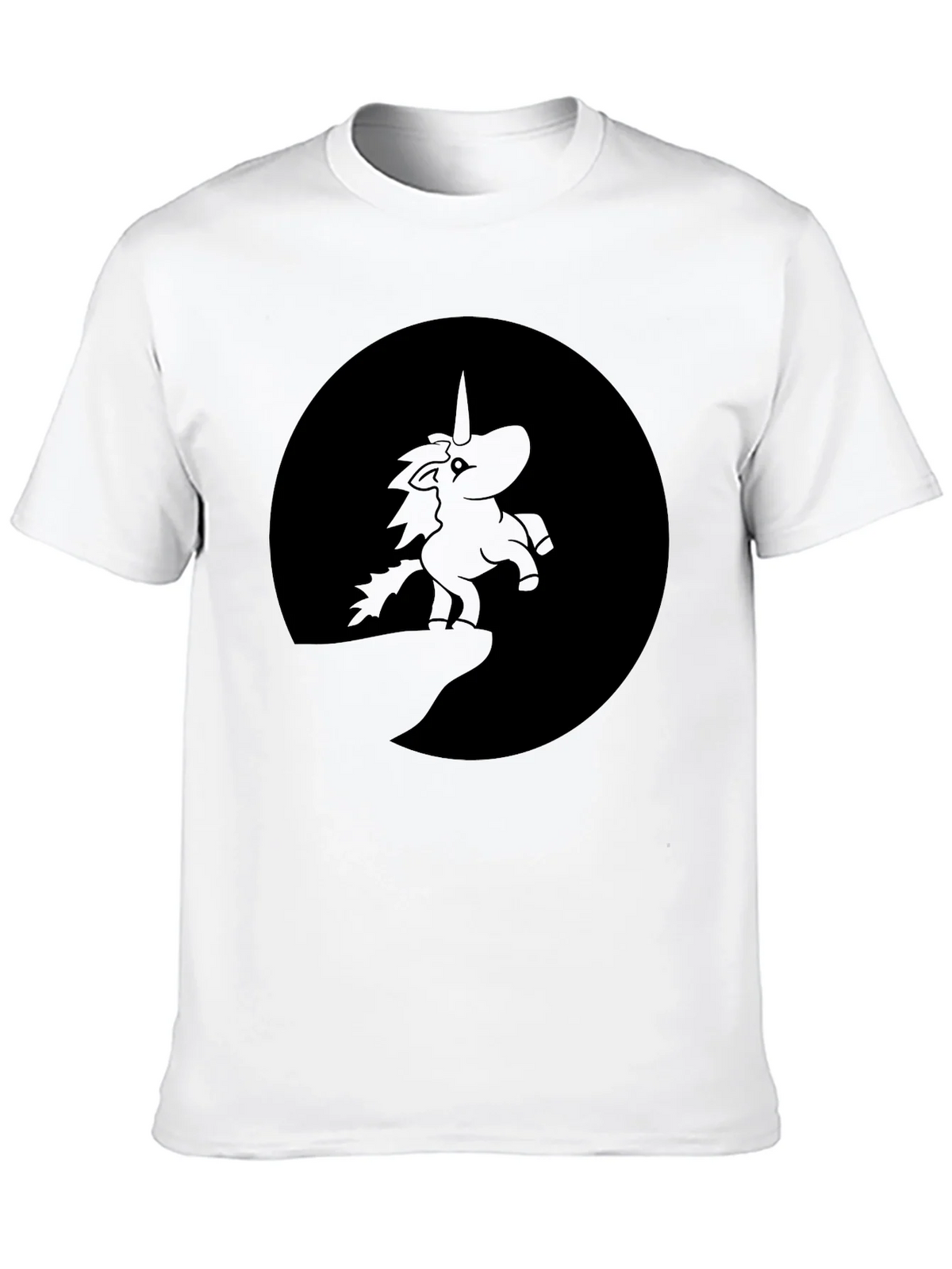 Unicorn Silhouette T-Shirt - Dark Fantasy Style product image 3