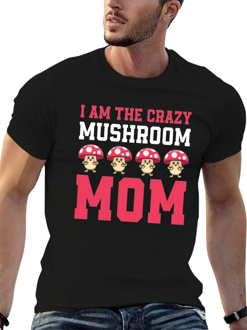 Crazy Mushroom Mom Graphic Tee product image 6
