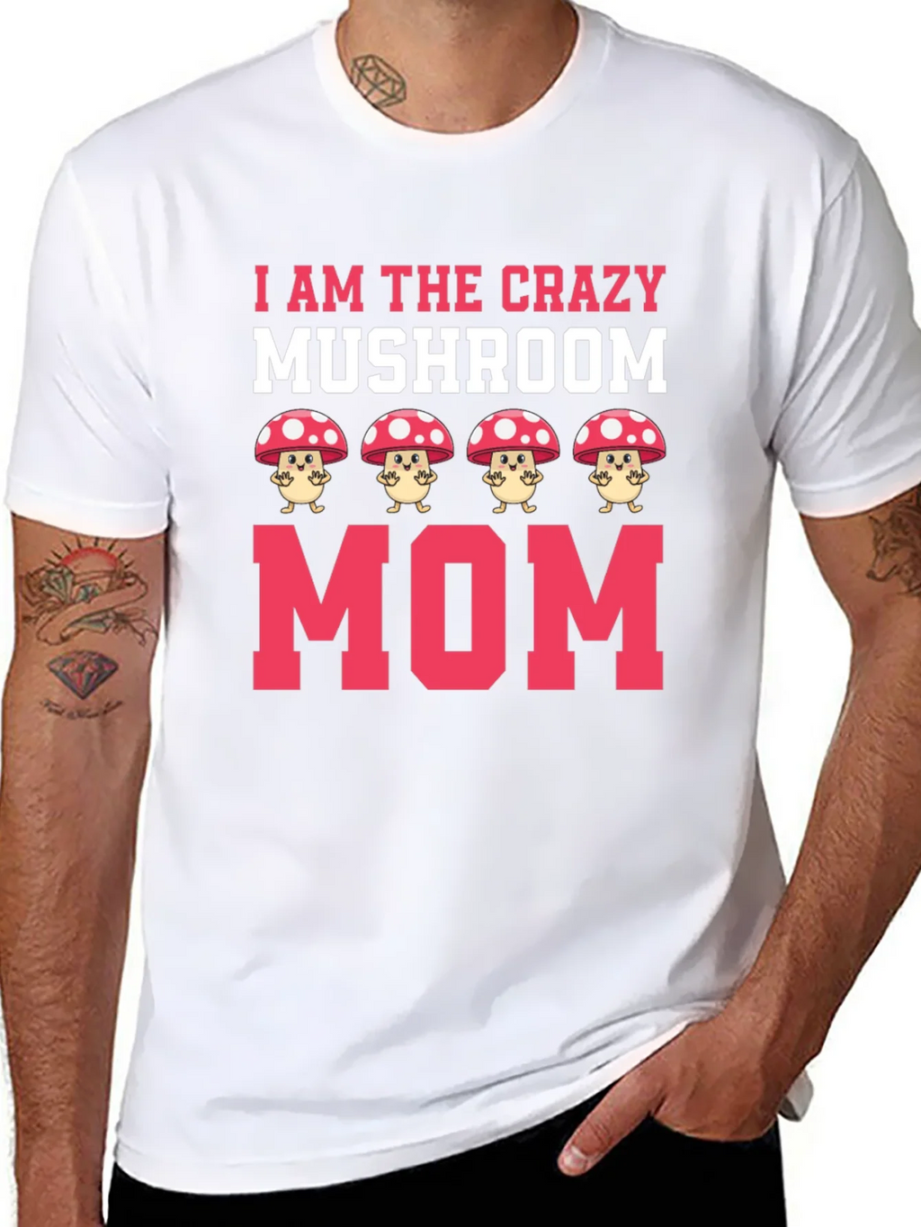 Crazy Mushroom Mom Graphic Tee product image 7