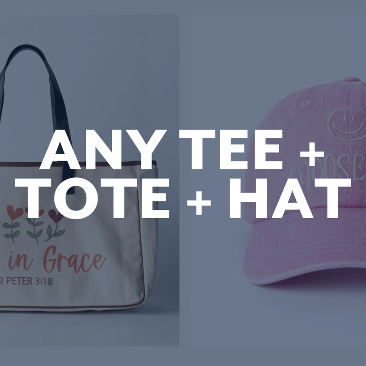 Any Tee + Tote + Hat for $35
