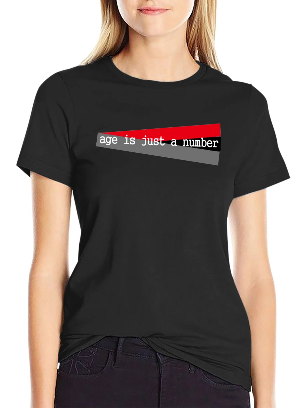 Age is Just a Number Graphic Tee - Black T-Shirt product image 2