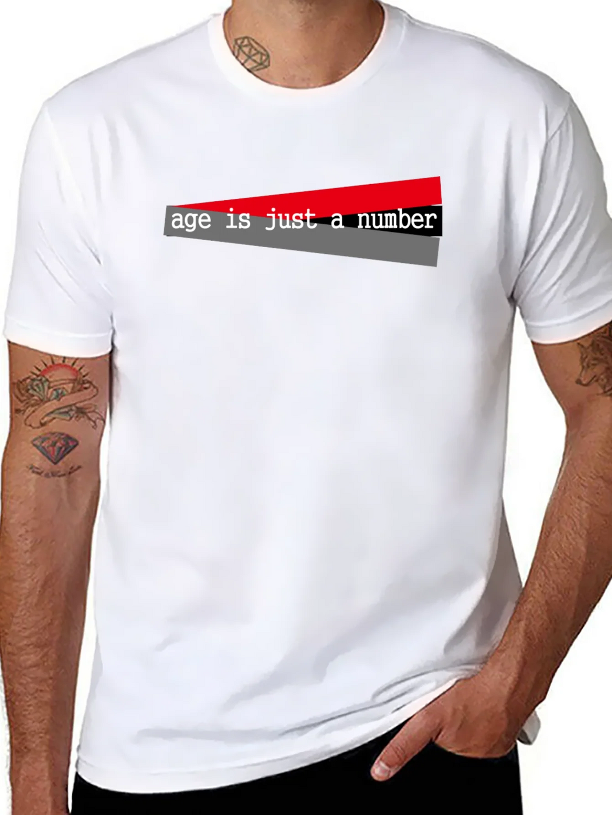 Age is Just a Number Graphic Tee - Black T-Shirt product image 7