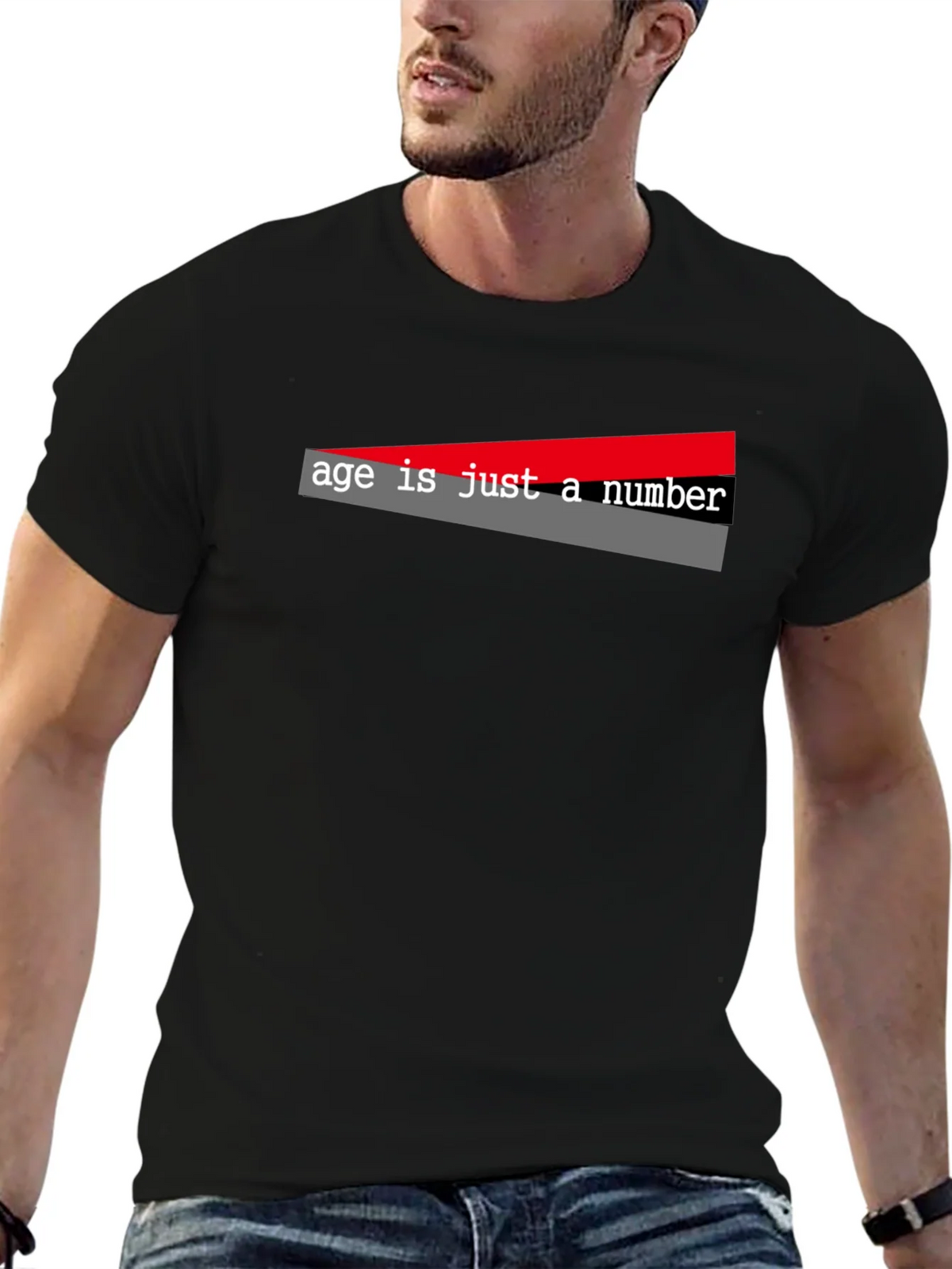 Age is Just a Number Graphic Tee - Black T-Shirt product image 6