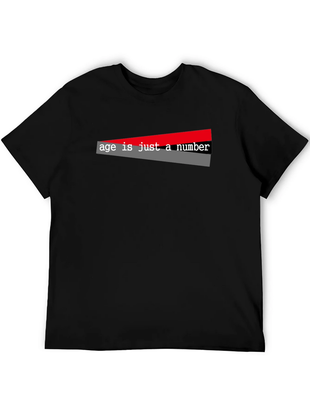 Age is Just a Number Graphic Tee - Black T-Shirt product image 5