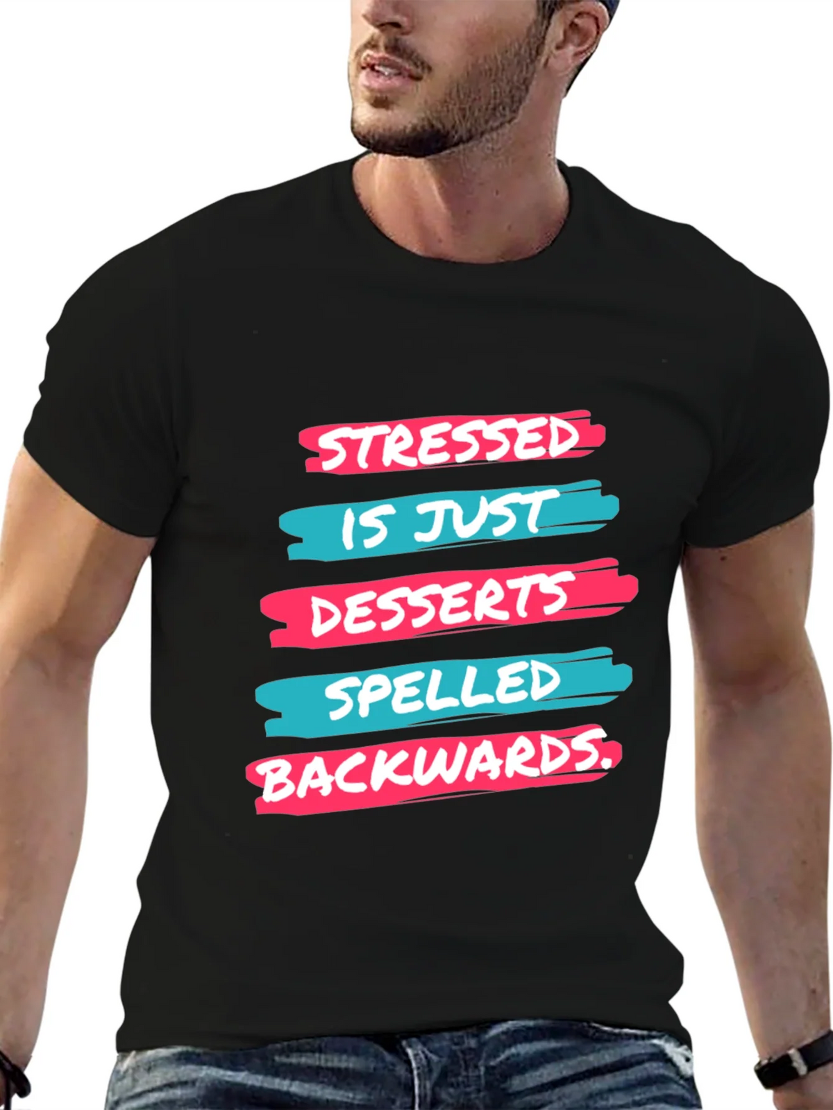 Stressed is Desserts Spelled Backwards T-Shirt product image 6