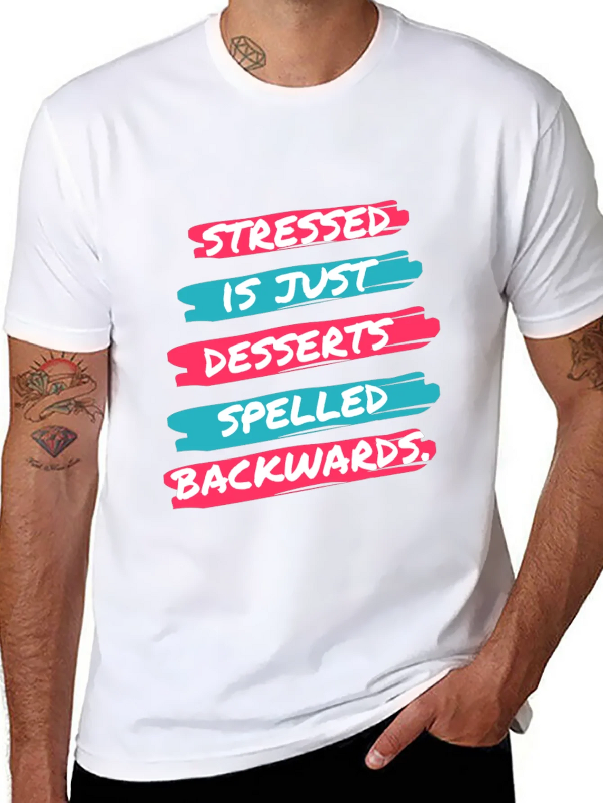 Stressed is Desserts Spelled Backwards T-Shirt product image 7