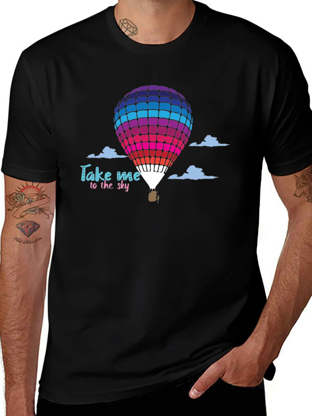 Take Me to the Sky Hot Air Balloon Graphic T-Shirt product image 1