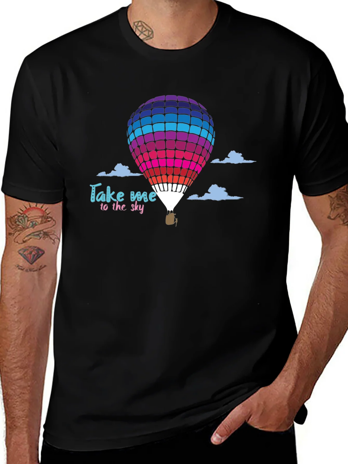 Take Me to the Sky Hot Air Balloon Graphic T-Shirt product image 1