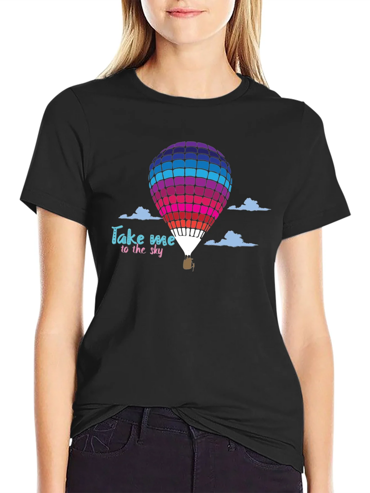 Take Me to the Sky Hot Air Balloon Graphic T-Shirt product image 2