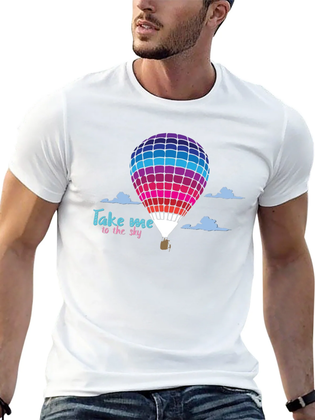 Take Me to the Sky Hot Air Balloon Graphic T-Shirt product image 12