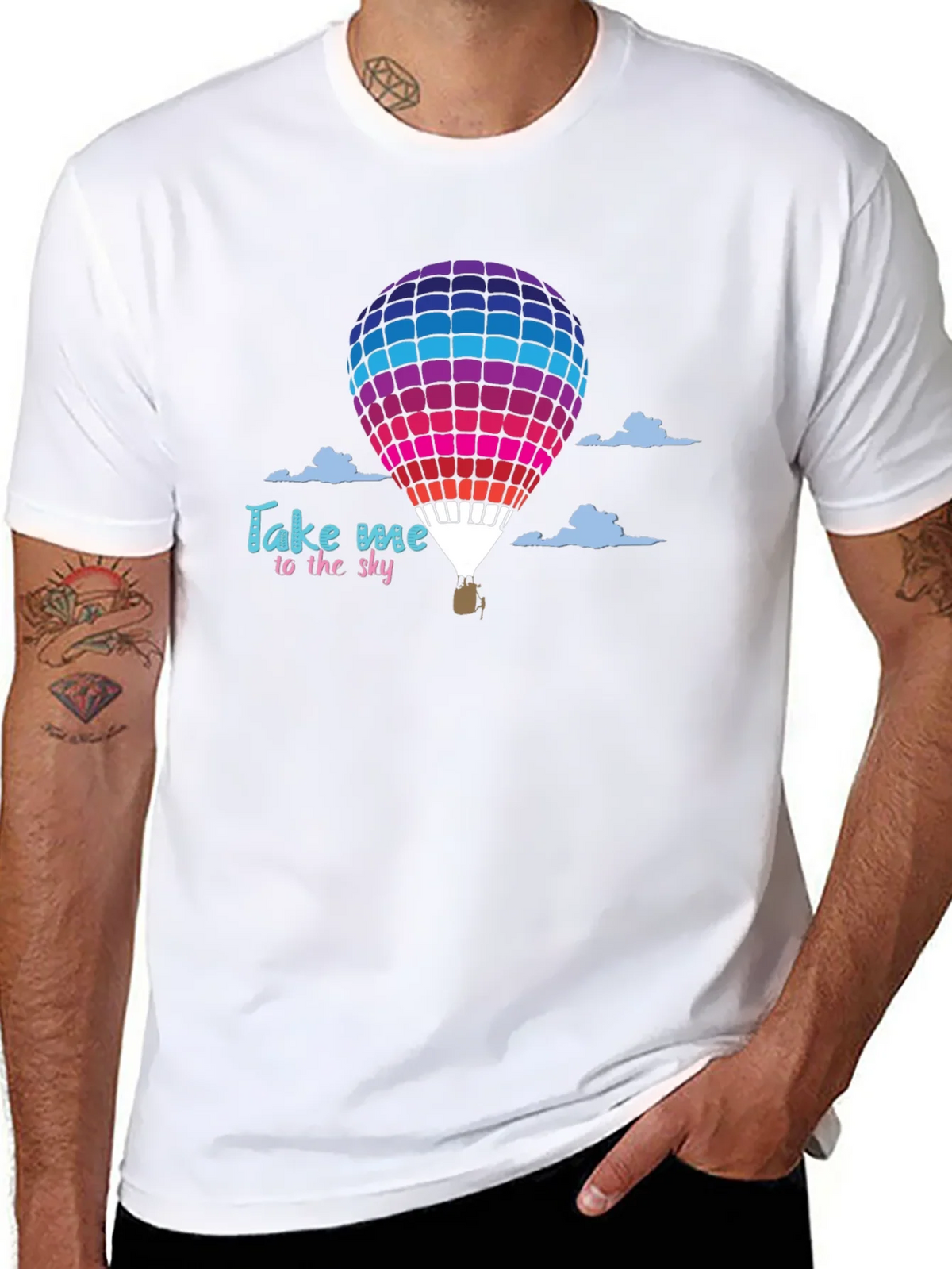 Take Me to the Sky Hot Air Balloon Graphic T-Shirt product image 7