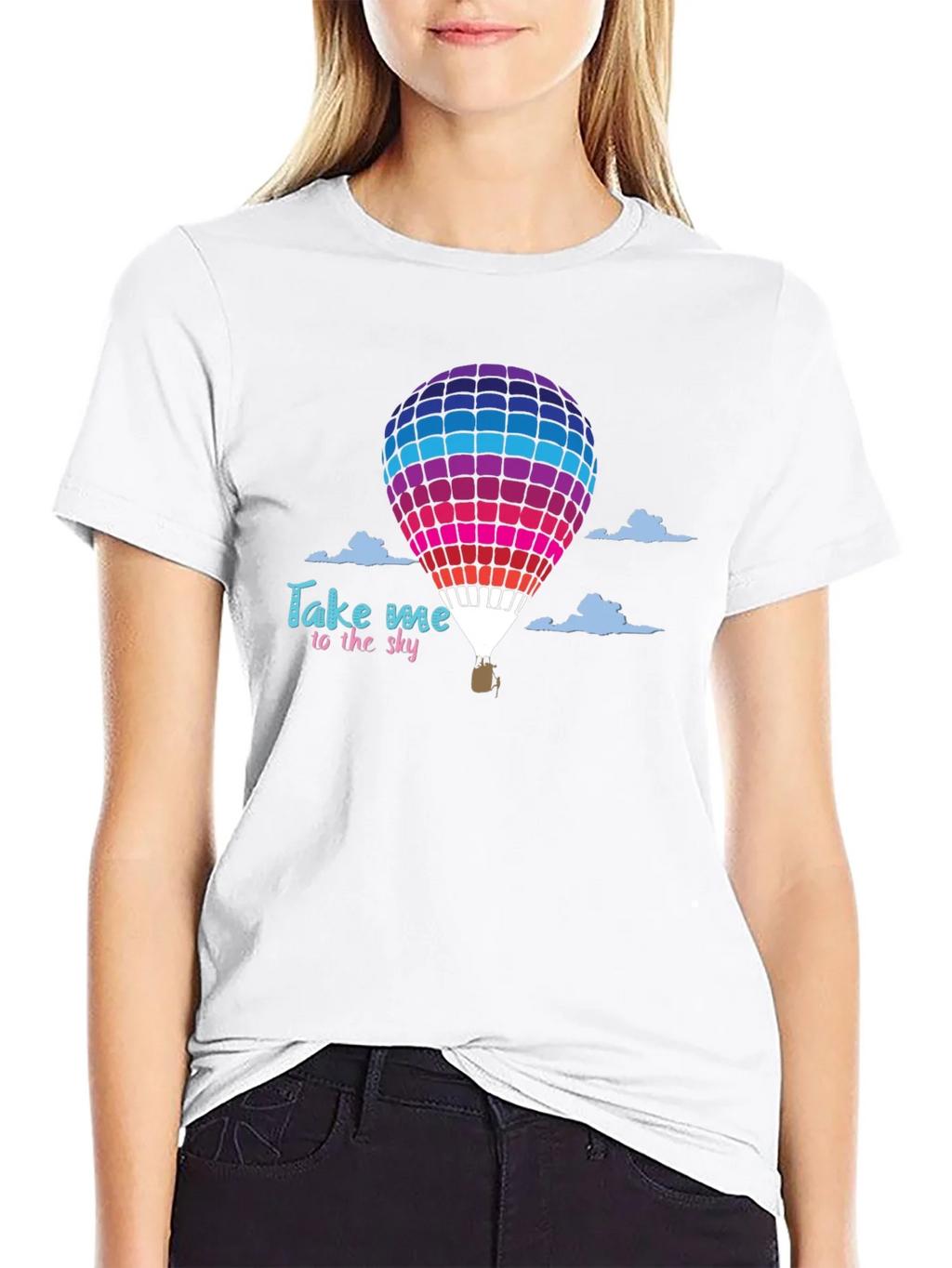Take Me to the Sky Hot Air Balloon Graphic T-Shirt product image 8