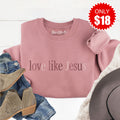 Love Like Jesus Sweatshirt - Heather Mauve - 18 product image 1