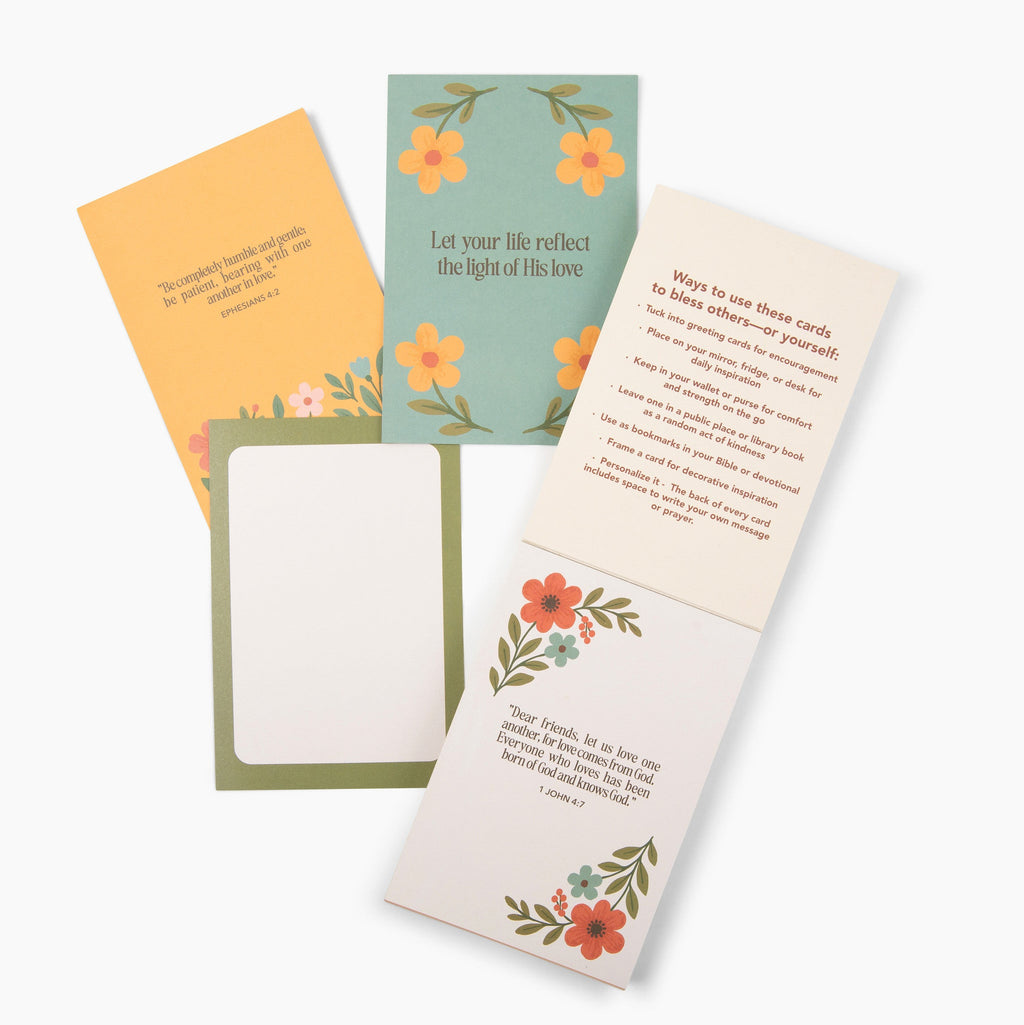Love in Faith | Daily Faith Cards - Pocket-Sized Scripture & Encouragement Cards for Daily Devotional Use