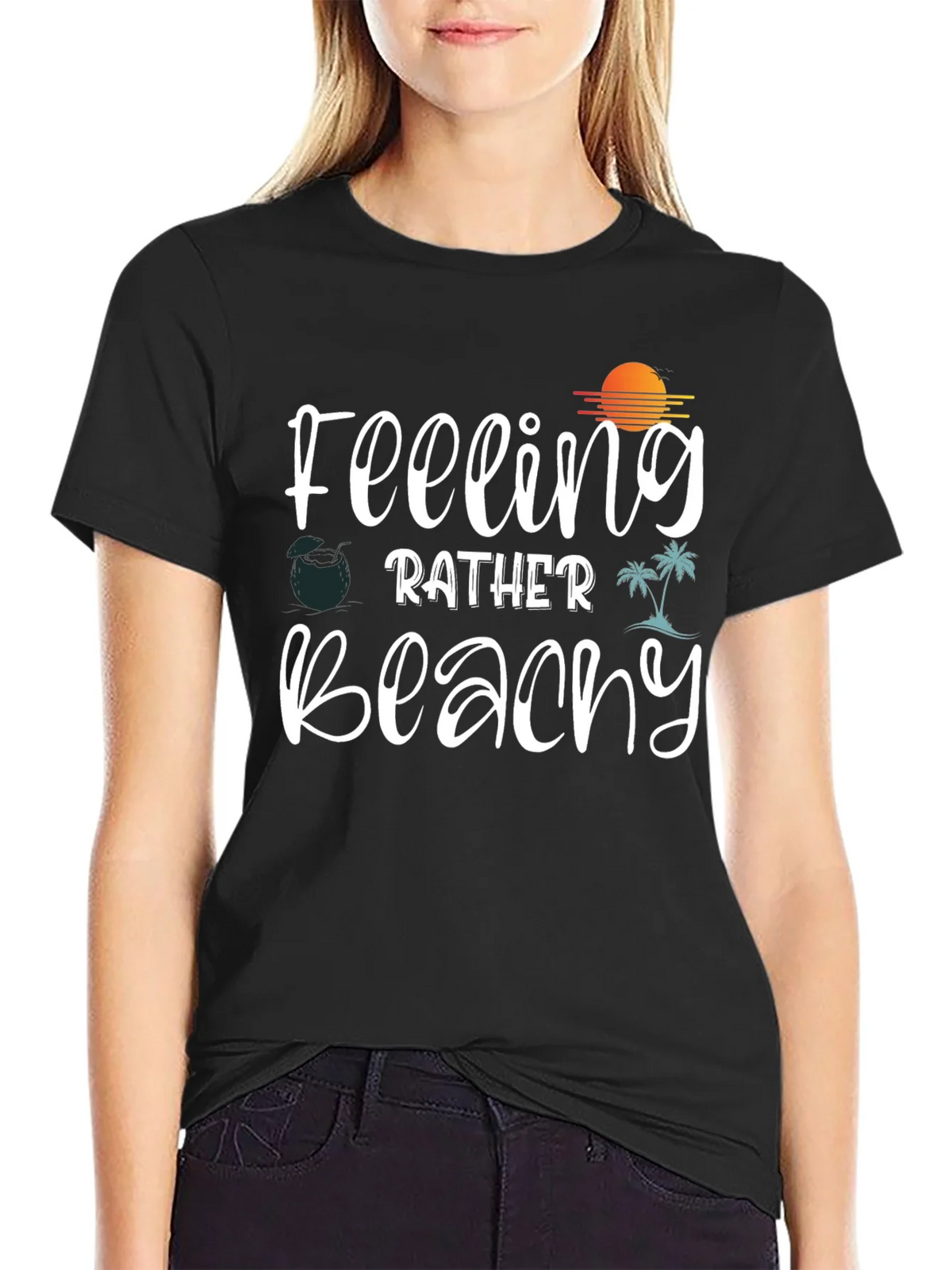 Feeling Beachy Graphic Tee - Summer Vibes T-Shirt product image 2