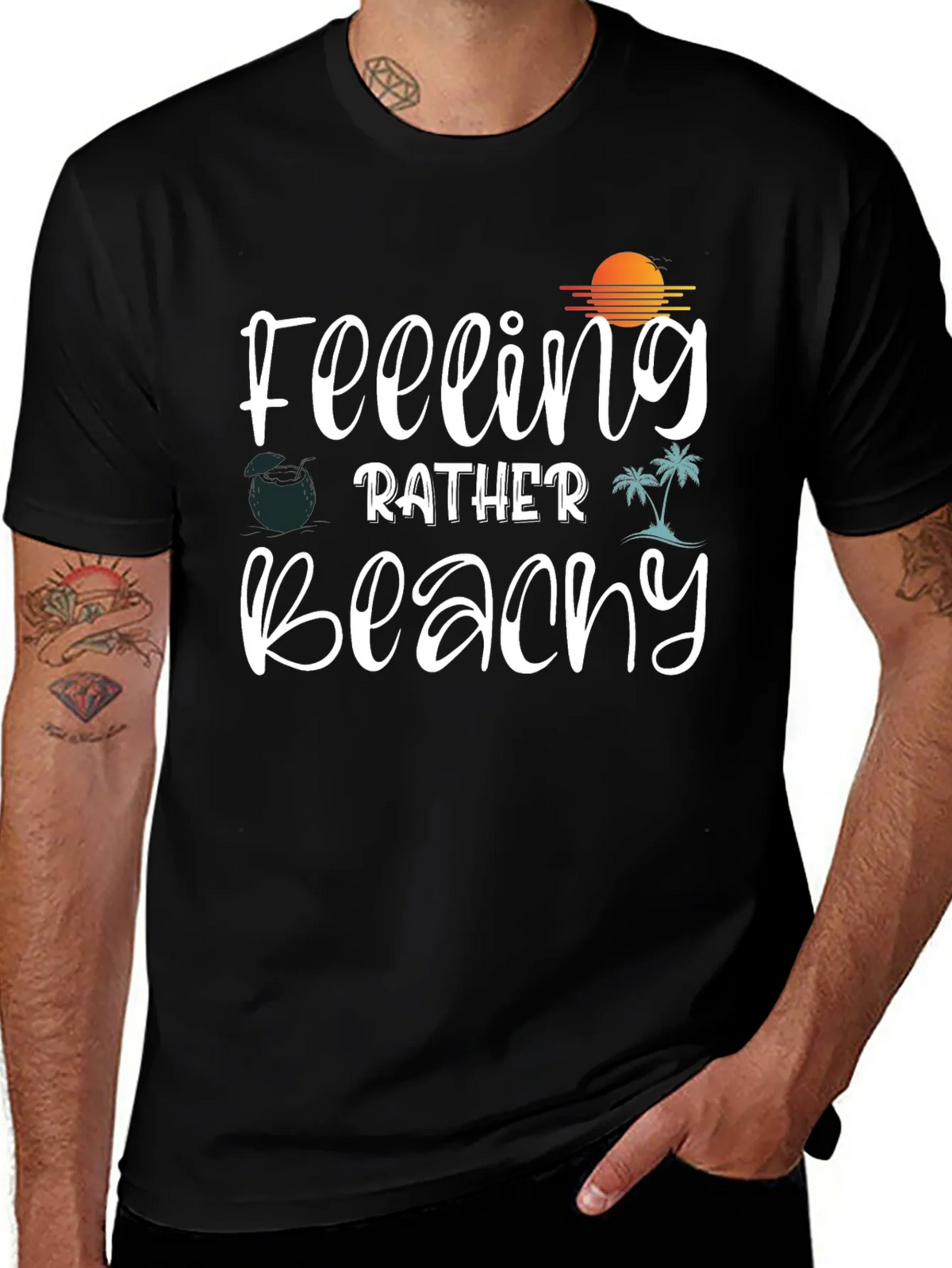 Feeling Beachy Graphic Tee - Summer Vibes T-Shirt product image 1