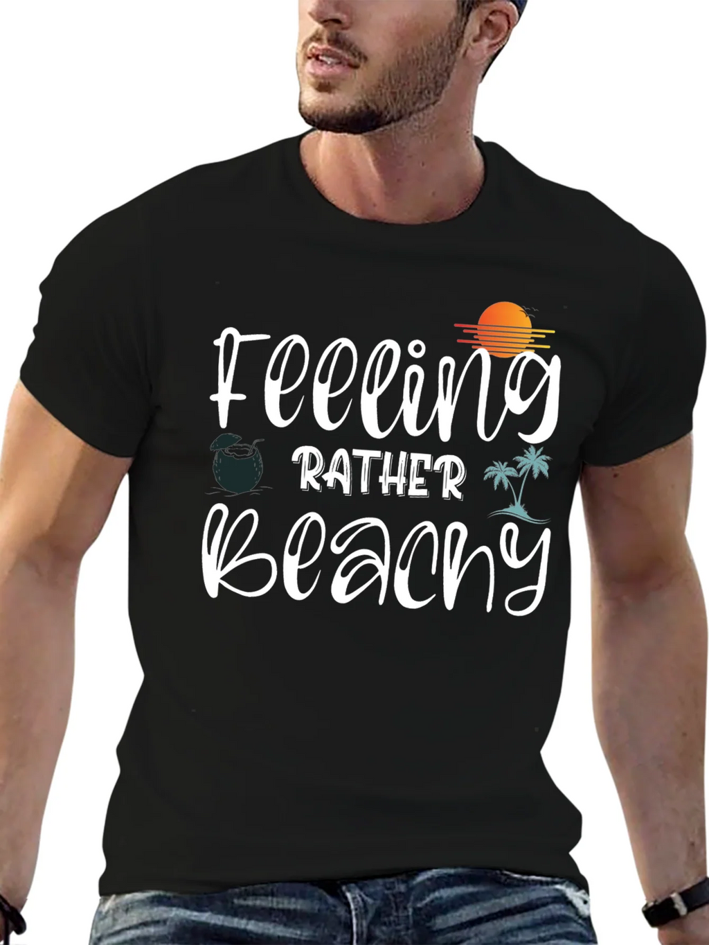 Feeling Beachy Graphic Tee - Summer Vibes T-Shirt product image 6