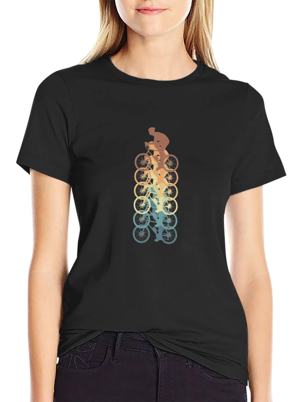 Retro Cycling T-Shirt - Vintage Biker Design product image 2