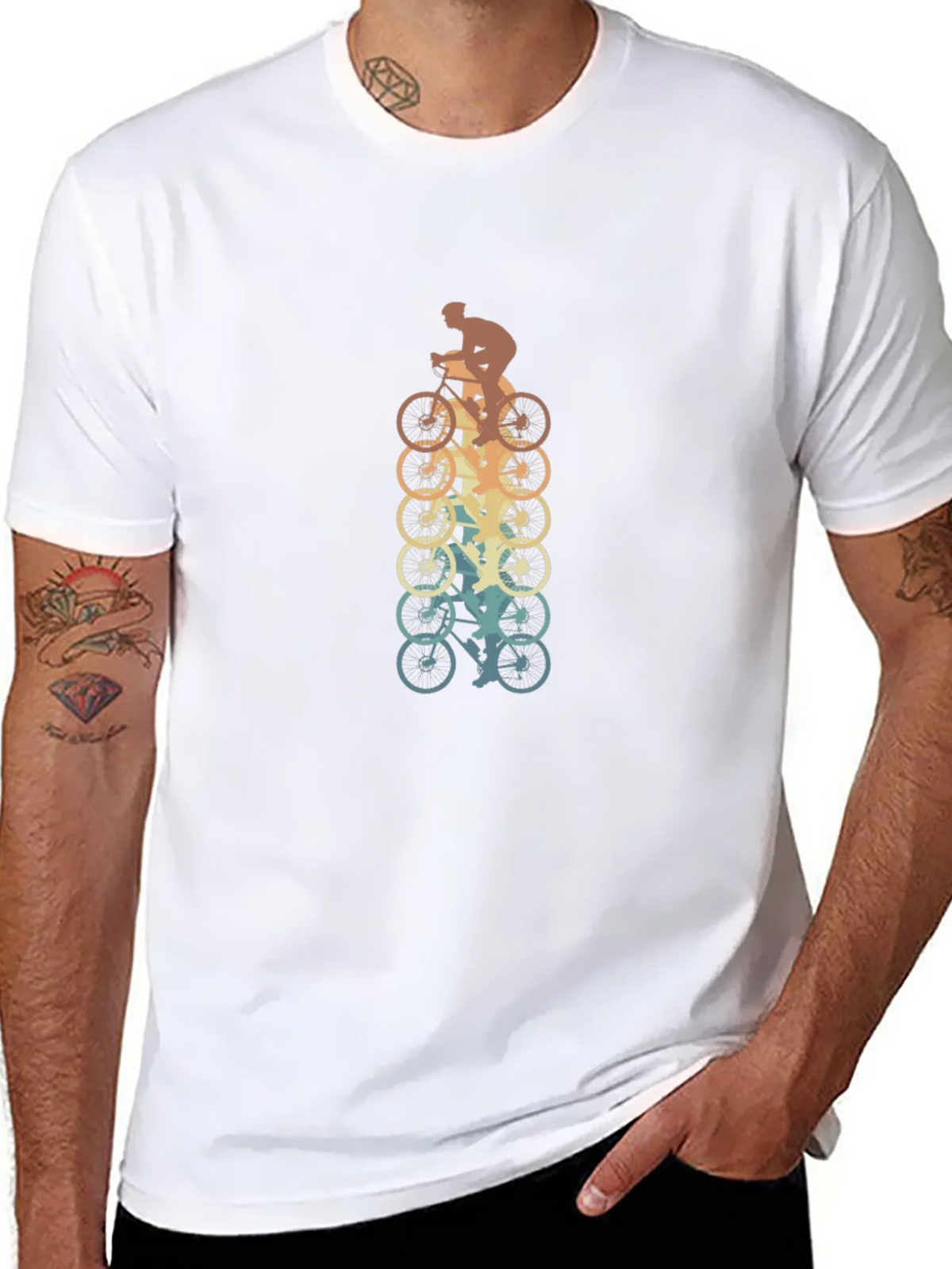 Retro Cycling T-Shirt - Vintage Biker Design product image 7