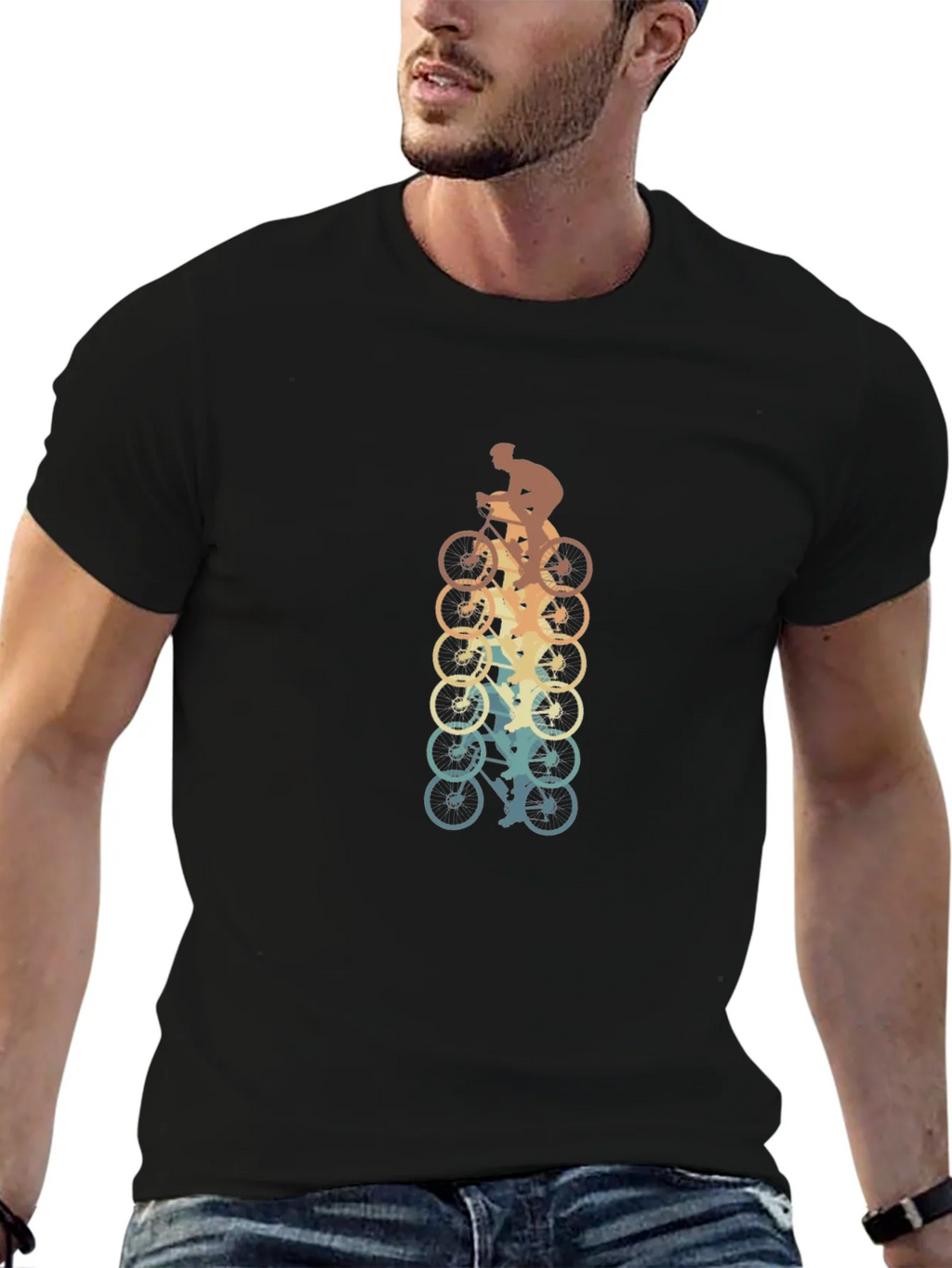 Retro Cycling T-Shirt - Vintage Biker Design product image 6