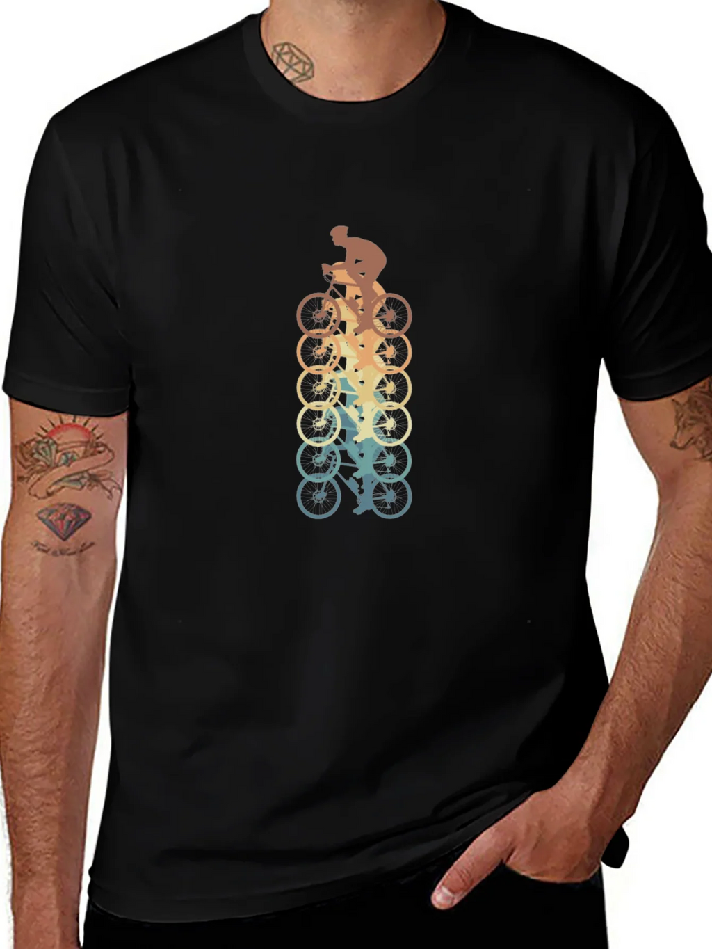 Retro Cycling T-Shirt - Vintage Biker Design product image 1