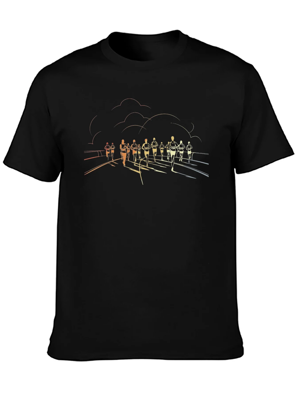 Runners Silhouette Black T-Shirt product image 3