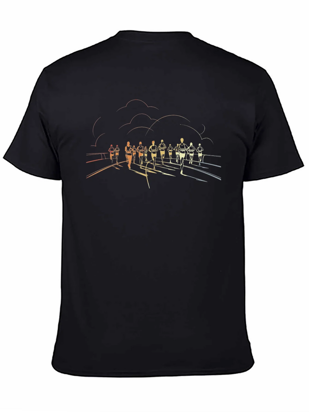 Runners Silhouette Black T-Shirt product image 4